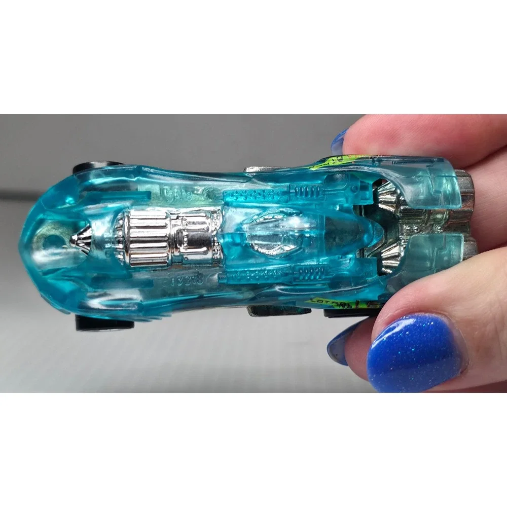 1995 Hot‎ Wheels Power Rocket Teal Clear Malaysia
